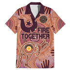 Fire Together NAIDOC 2024 Family Matching Mermaid Dress and Hawaiian Shirt Indigenous Cultural Spirit