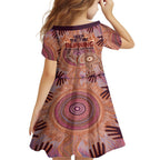 Fire Together NAIDOC 2024 Family Matching Off Shoulder Short Dress and Hawaiian Shirt Indigenous Cultural Spirit