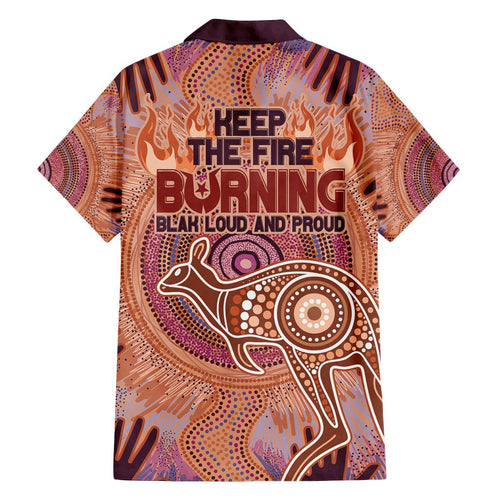 Fire Together NAIDOC 2024 Family Matching Off Shoulder Short Dress and Hawaiian Shirt Indigenous Cultural Spirit