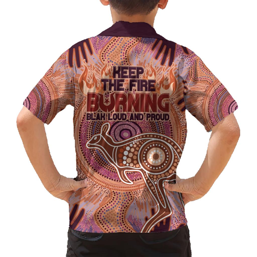 Fire Together NAIDOC 2024 Family Matching Short Sleeve Bodycon Dress and Hawaiian Shirt Indigenous Cultural Spirit