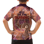 Fire Together NAIDOC 2024 Family Matching Short Sleeve Bodycon Dress and Hawaiian Shirt Indigenous Cultural Spirit