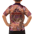 Fire Together NAIDOC 2024 Family Matching Summer Maxi Dress and Hawaiian Shirt Indigenous Cultural Spirit