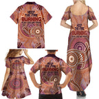 Fire Together NAIDOC 2024 Family Matching Summer Maxi Dress and Hawaiian Shirt Indigenous Cultural Spirit