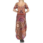 Fire Together NAIDOC 2024 Family Matching Summer Maxi Dress and Hawaiian Shirt Indigenous Cultural Spirit