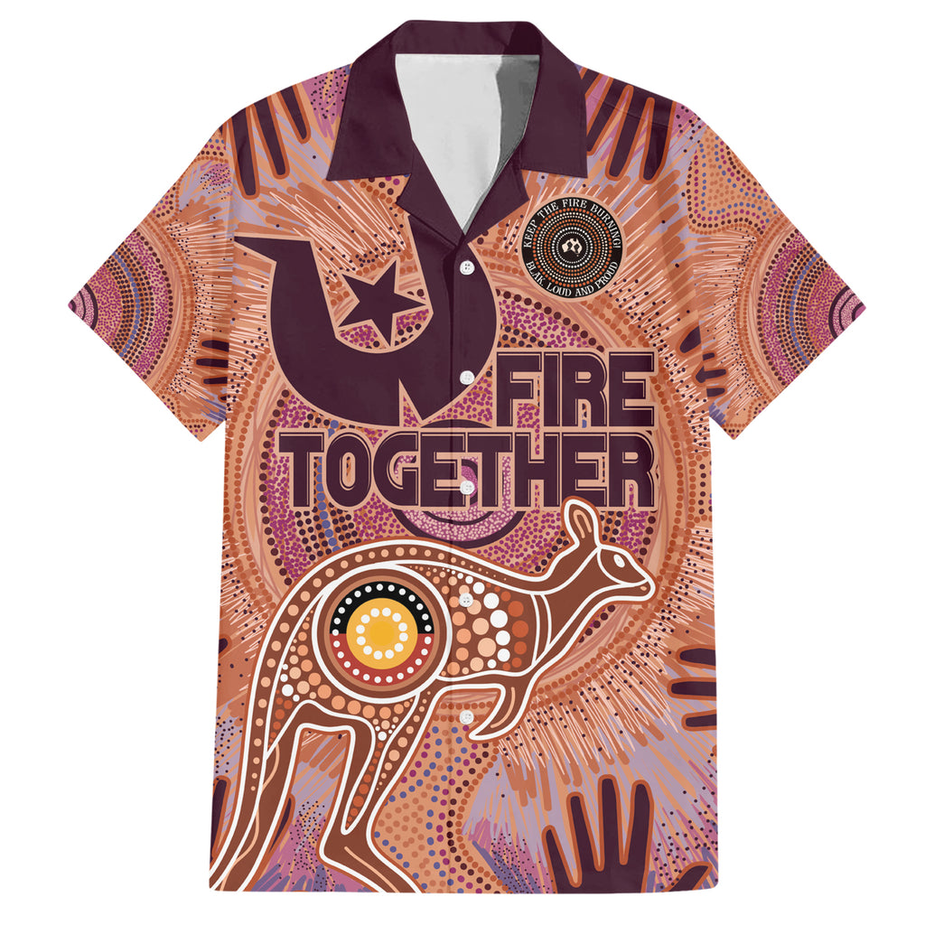 Fire Together NAIDOC 2024 Hawaiian Shirt Indigenous Cultural Spirit