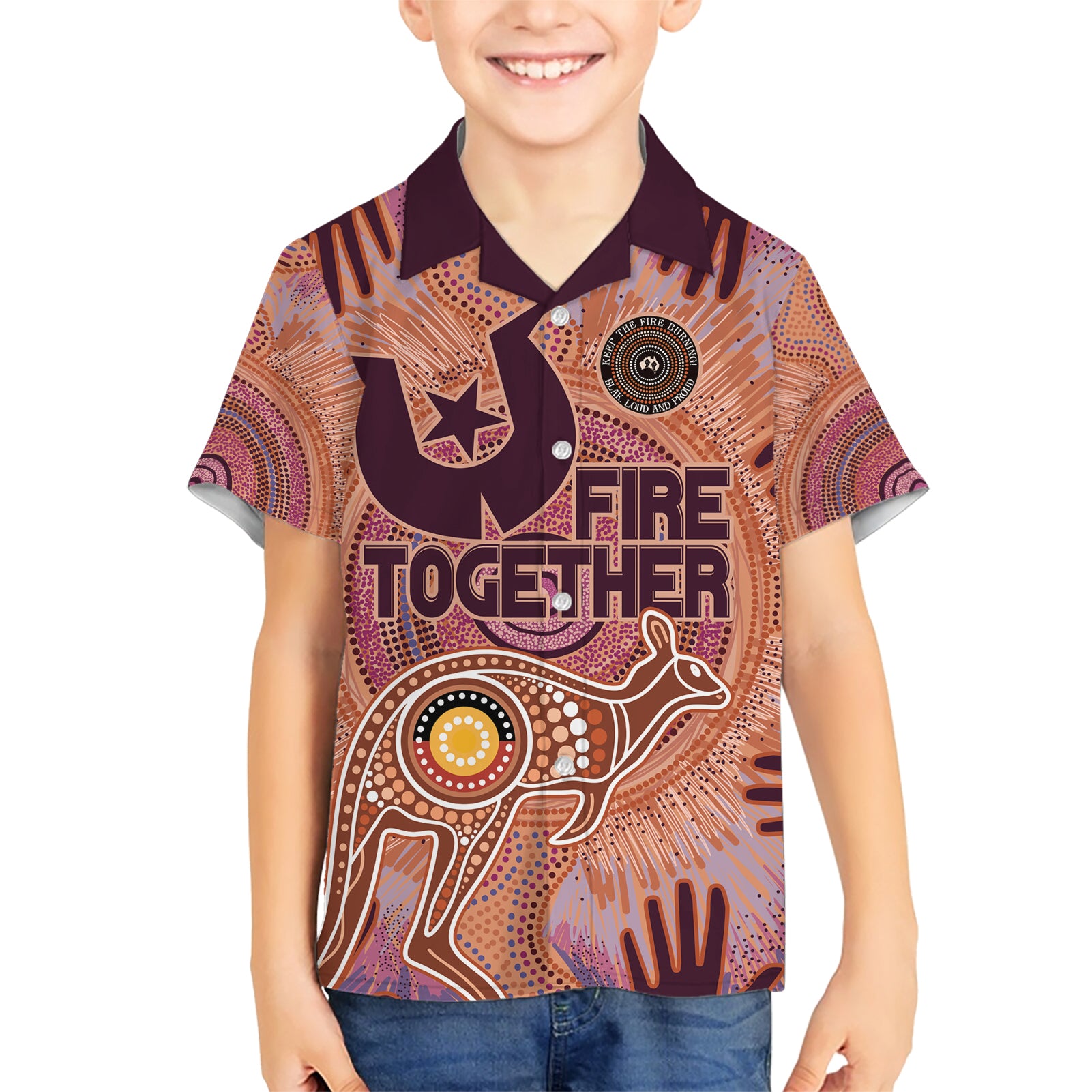 Fire Together NAIDOC 2024 Hawaiian Shirt Indigenous Cultural Spirit