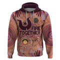 Fire Together NAIDOC 2024 Hoodie Indigenous Cultural Spirit