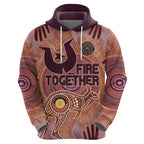 Fire Together NAIDOC 2024 Hoodie Indigenous Cultural Spirit