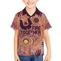 Fire Together NAIDOC 2024 Kid Hawaiian Shirt Indigenous Cultural Spirit