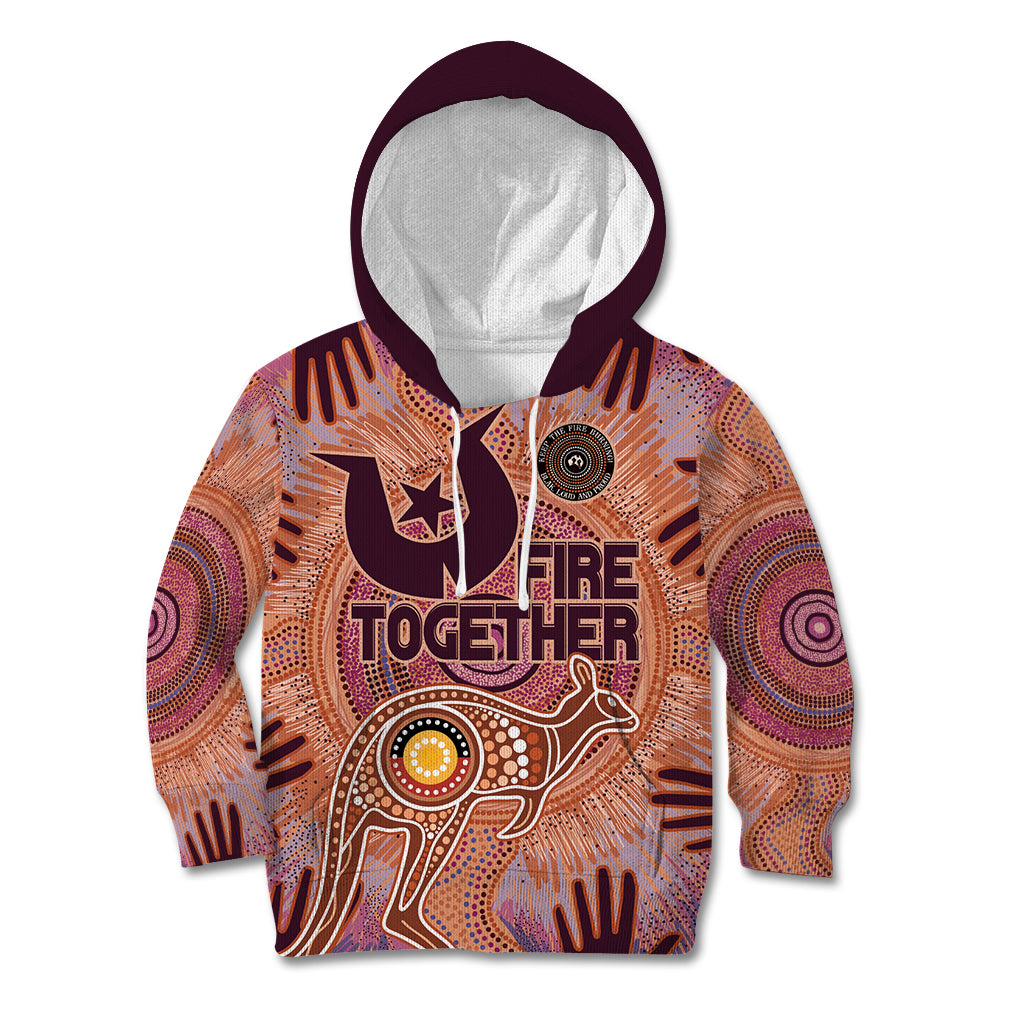 Fire Together NAIDOC 2024 Kid Hoodie Indigenous Cultural Spirit