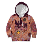 Fire Together NAIDOC 2024 Kid Hoodie Indigenous Cultural Spirit