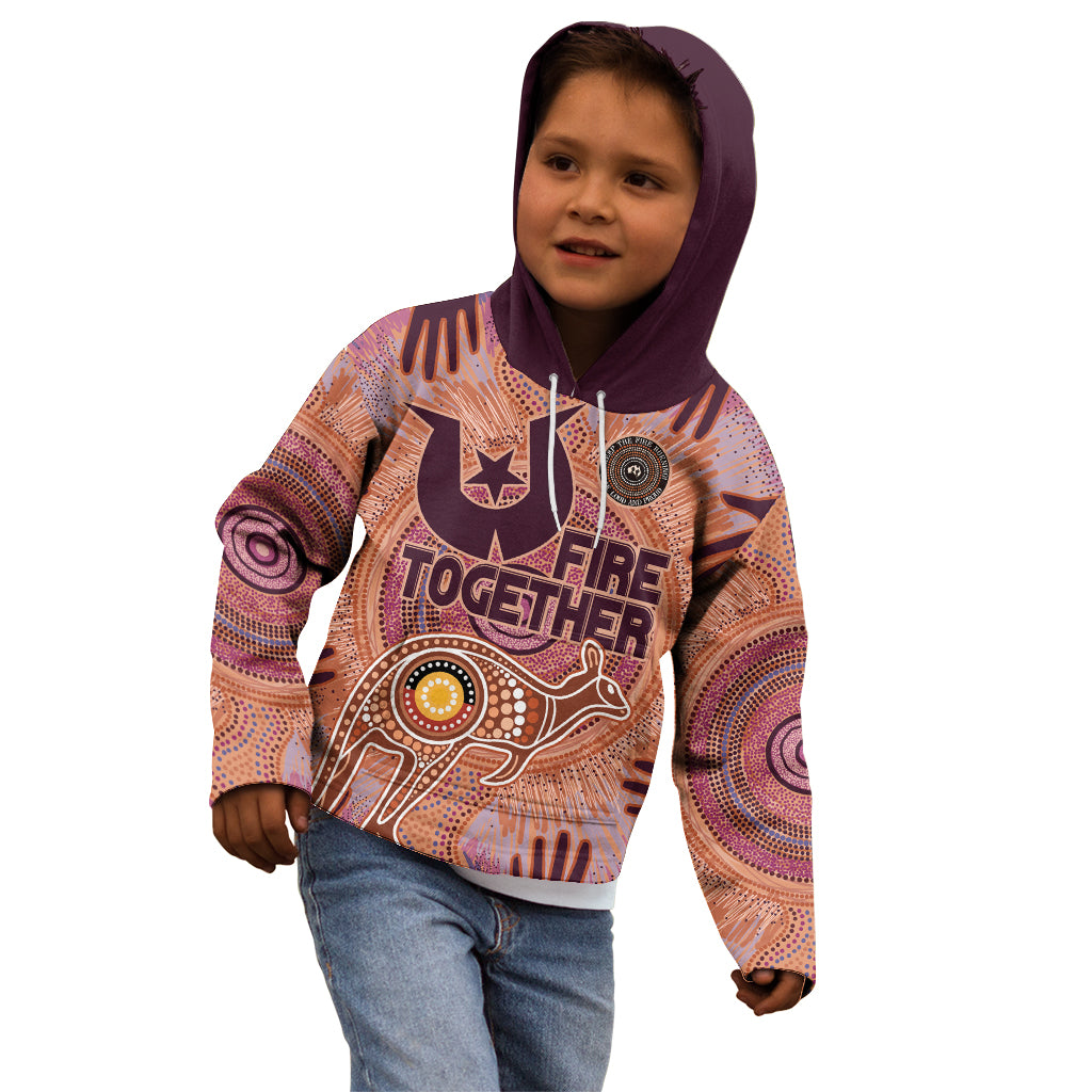 Fire Together NAIDOC 2024 Kid Hoodie Indigenous Cultural Spirit
