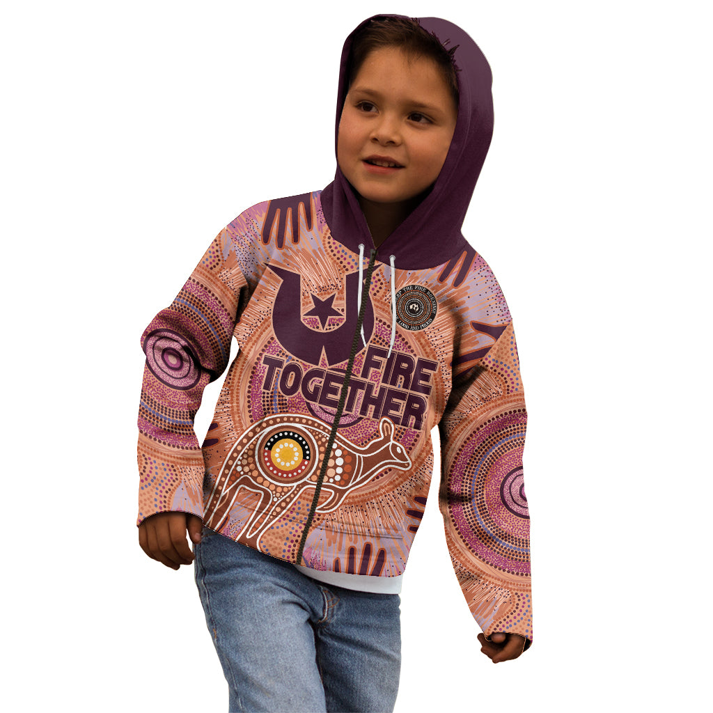 Fire Together NAIDOC 2024 Kid Hoodie Indigenous Cultural Spirit