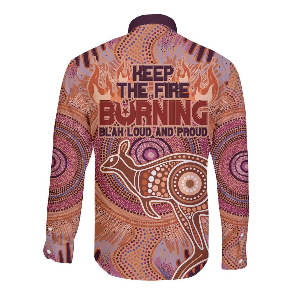 Fire Together NAIDOC 2024 Long Sleeve Button Shirt Indigenous Cultural Spirit