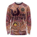 Fire Together NAIDOC 2024 Long Sleeve Shirt Indigenous Cultural Spirit