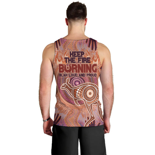 Fire Together NAIDOC 2024 Men Tank Top Indigenous Cultural Spirit