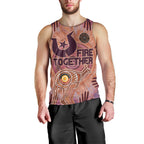 Fire Together NAIDOC 2024 Men Tank Top Indigenous Cultural Spirit