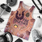 Fire Together NAIDOC 2024 Men Tank Top Indigenous Cultural Spirit