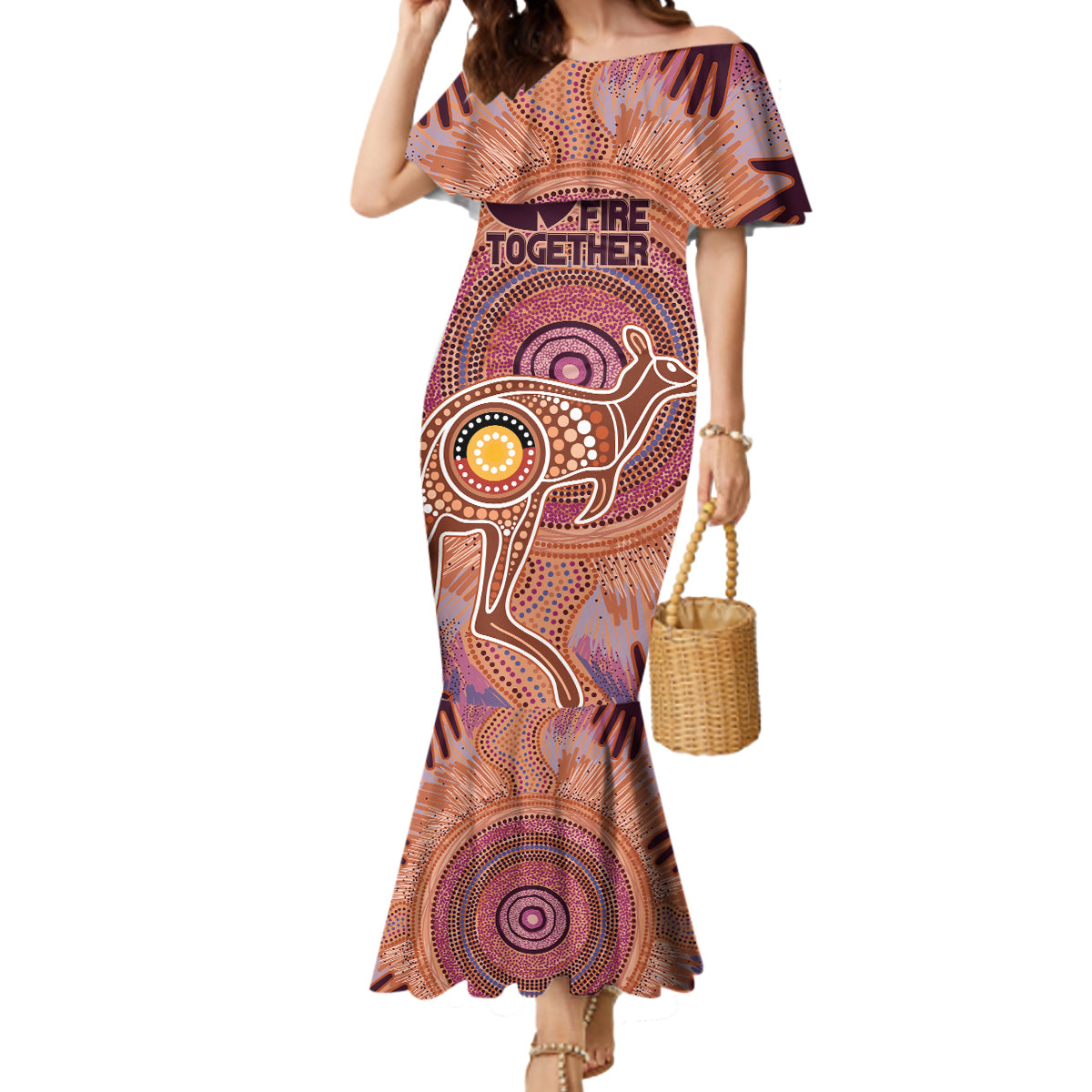 Fire Together NAIDOC 2024 Mermaid Dress Indigenous Cultural Spirit