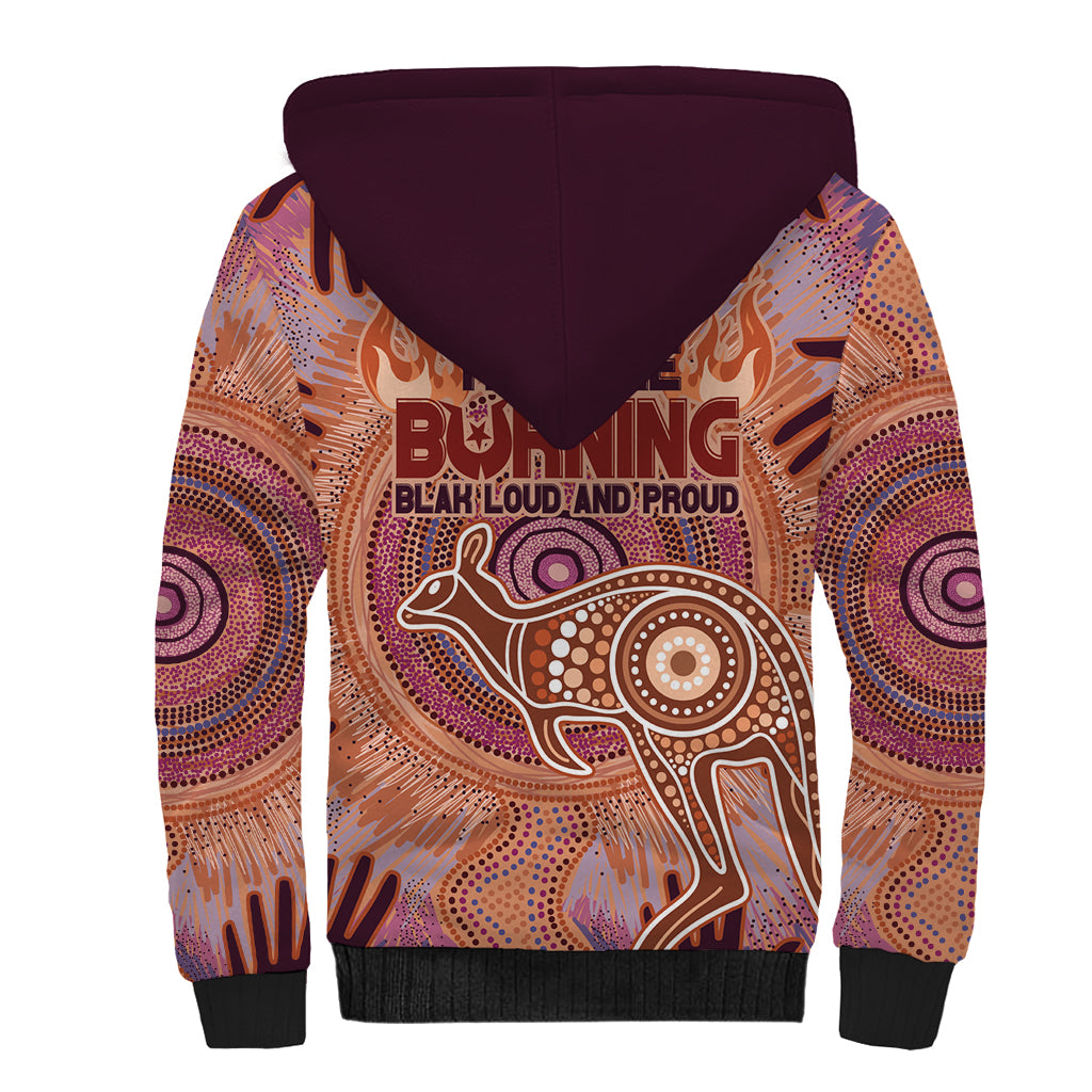 Fire Together NAIDOC 2024 Sherpa Hoodie Indigenous Cultural Spirit