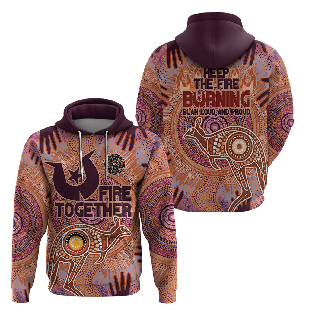 Fire Together NAIDOC 2024 Zip Hoodie Indigenous Cultural Spirit