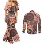 Generational Warriors NAIDOC 2024 Couples Matching Mermaid Dress and Long Sleeve Button Shirt Make a Fire Indigenous Cultural Spirit