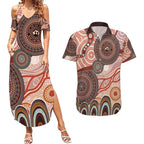 Generational Warriors NAIDOC 2024 Couples Matching Summer Maxi Dress and Hawaiian Shirt Make a Fire Indigenous Cultural Spirit