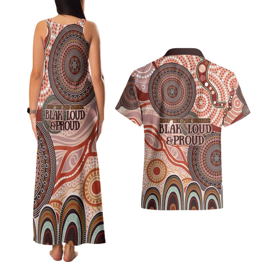 Generational Warriors NAIDOC 2024 Couples Matching Tank Maxi Dress and Hawaiian Shirt Make a Fire Indigenous Cultural Spirit