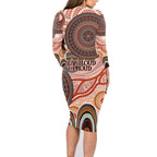 Generational Warriors NAIDOC 2024 Family Matching Long Sleeve Bodycon Dress and Hawaiian Shirt Make a Fire Indigenous Cultural Spirit