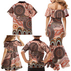 Generational Warriors NAIDOC 2024 Family Matching Mermaid Dress and Hawaiian Shirt Make a Fire Indigenous Cultural Spirit