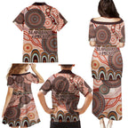 Generational Warriors NAIDOC 2024 Family Matching Puletasi and Hawaiian Shirt Make a Fire Indigenous Cultural Spirit