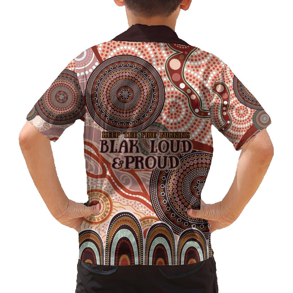 Generational Warriors NAIDOC 2024 Family Matching Summer Maxi Dress and Hawaiian Shirt Make a Fire Indigenous Cultural Spirit