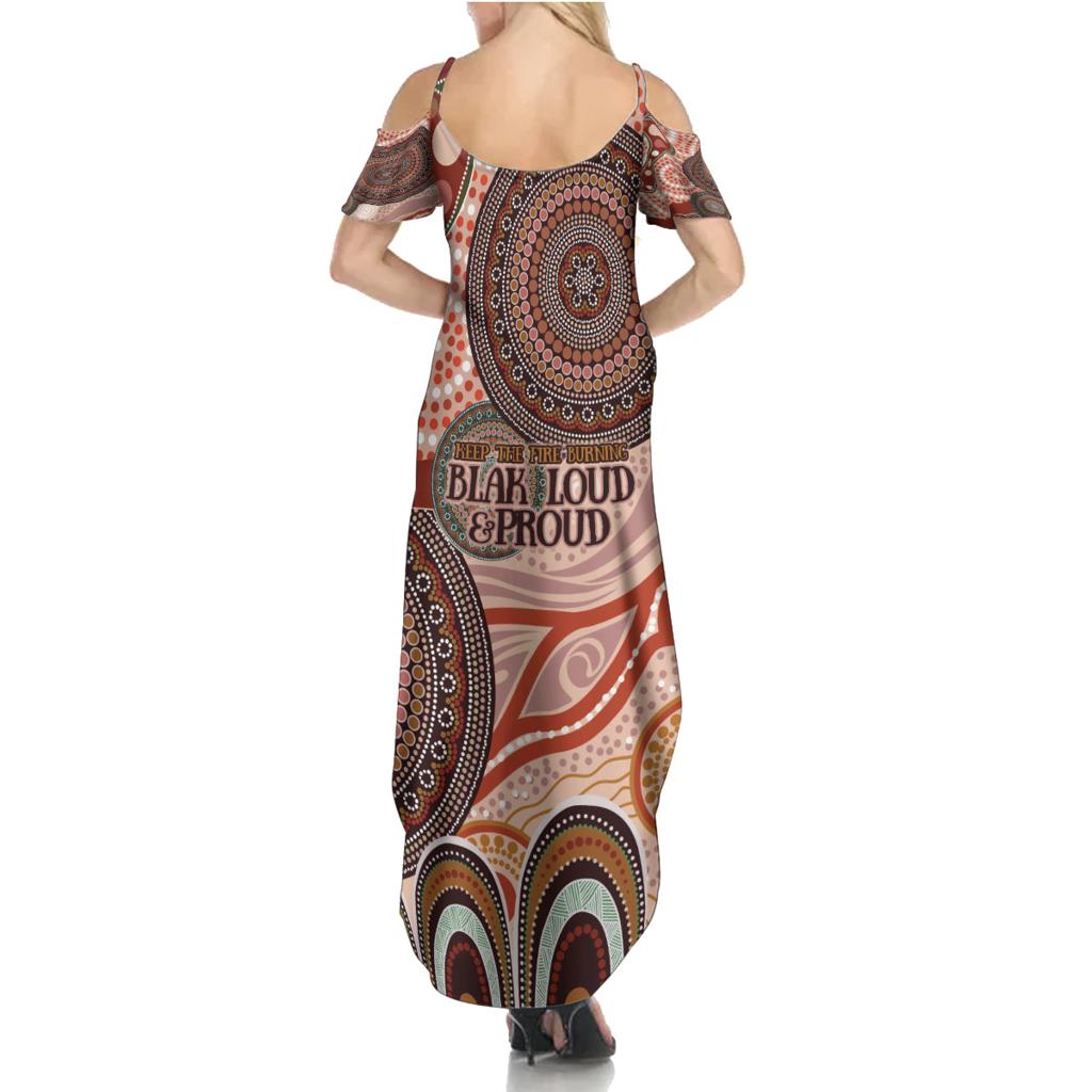 Generational Warriors NAIDOC 2024 Family Matching Summer Maxi Dress and Hawaiian Shirt Make a Fire Indigenous Cultural Spirit
