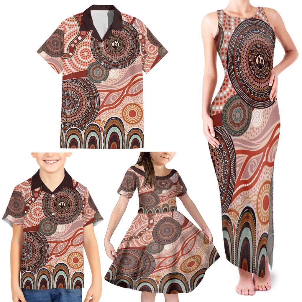 Generational Warriors NAIDOC 2024 Family Matching Tank Maxi Dress and Hawaiian Shirt Make a Fire Indigenous Cultural Spirit