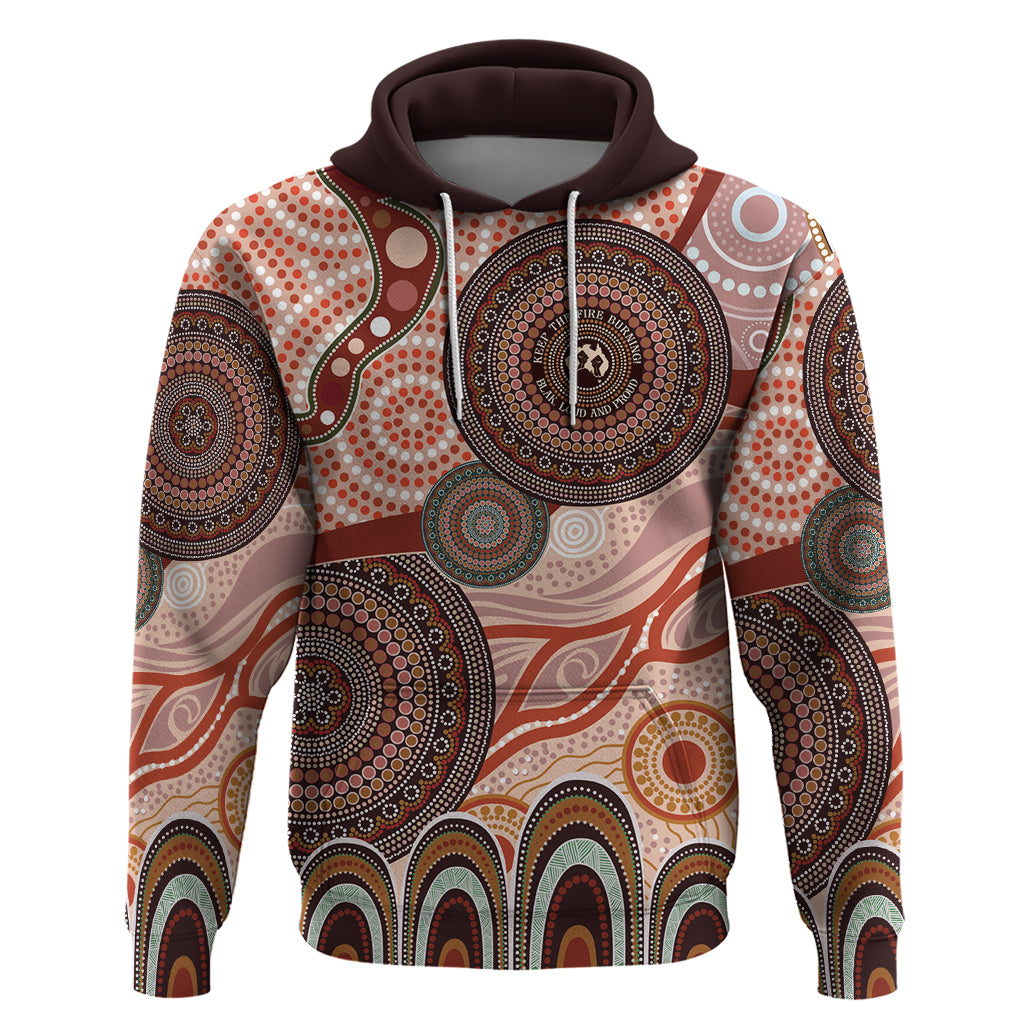 Generational Warriors NAIDOC 2024 Hoodie Make a Fire Indigenous Cultural Spirit