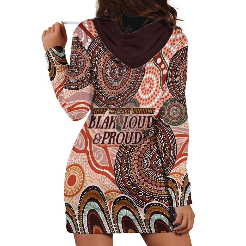 Generational Warriors NAIDOC 2024 Hoodie Dress Make a Fire Indigenous Cultural Spirit