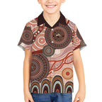 Generational Warriors NAIDOC 2024 Kid Hawaiian Shirt Make a Fire Indigenous Cultural Spirit