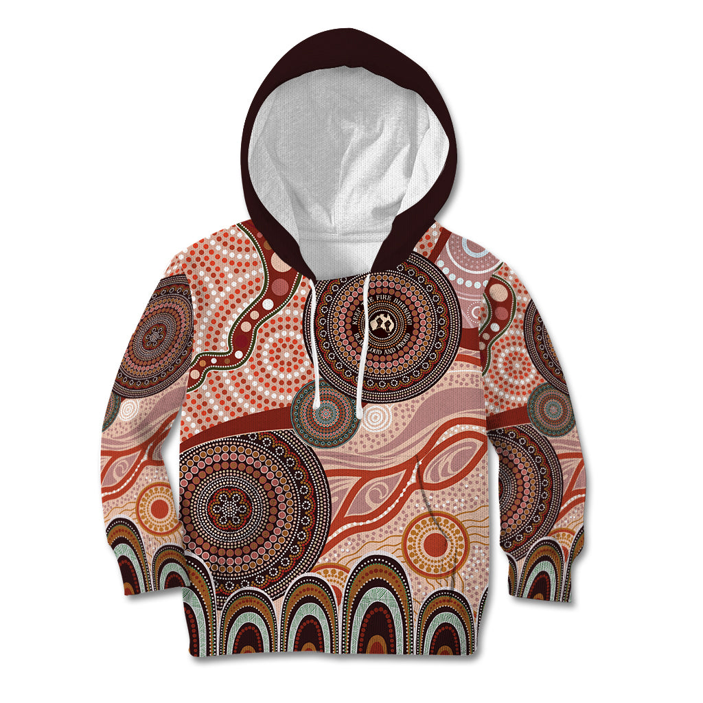 Generational Warriors NAIDOC 2024 Kid Hoodie Make a Fire Indigenous Cultural Spirit