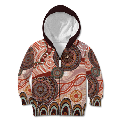 Generational Warriors NAIDOC 2024 Kid Hoodie Make a Fire Indigenous Cultural Spirit