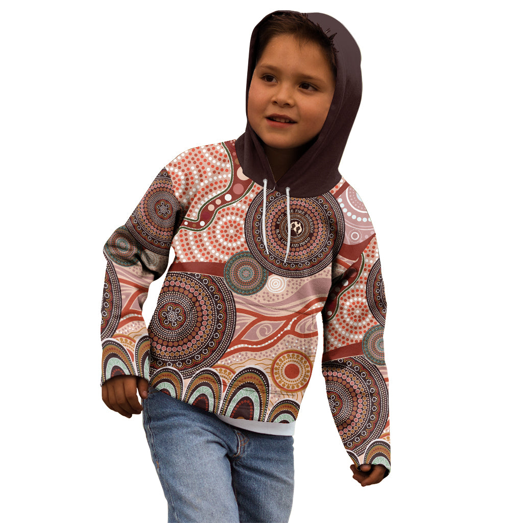 Generational Warriors NAIDOC 2024 Kid Hoodie Make a Fire Indigenous Cultural Spirit