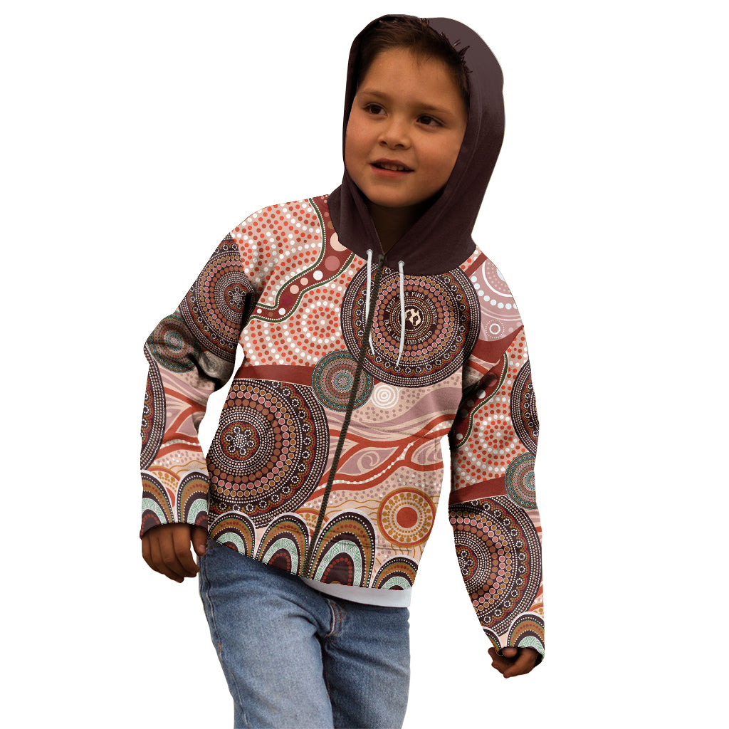 Generational Warriors NAIDOC 2024 Kid Hoodie Make a Fire Indigenous Cultural Spirit