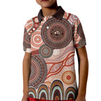 Generational Warriors NAIDOC 2024 Kid Polo Shirt Make a Fire Indigenous Cultural Spirit