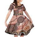 Generational Warriors NAIDOC 2024 Kid Short Sleeve Dress Make a Fire Indigenous Cultural Spirit