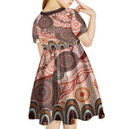Generational Warriors NAIDOC 2024 Kid Short Sleeve Dress Make a Fire Indigenous Cultural Spirit