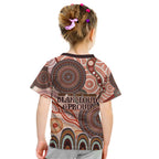 Generational Warriors NAIDOC 2024 Kid T Shirt Make a Fire Indigenous Cultural Spirit