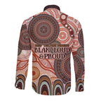 Generational Warriors NAIDOC 2024 Long Sleeve Button Shirt Make a Fire Indigenous Cultural Spirit