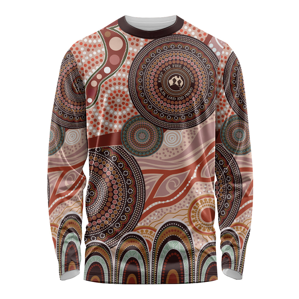 Generational Warriors NAIDOC 2024 Long Sleeve Shirt Make a Fire Indigenous Cultural Spirit