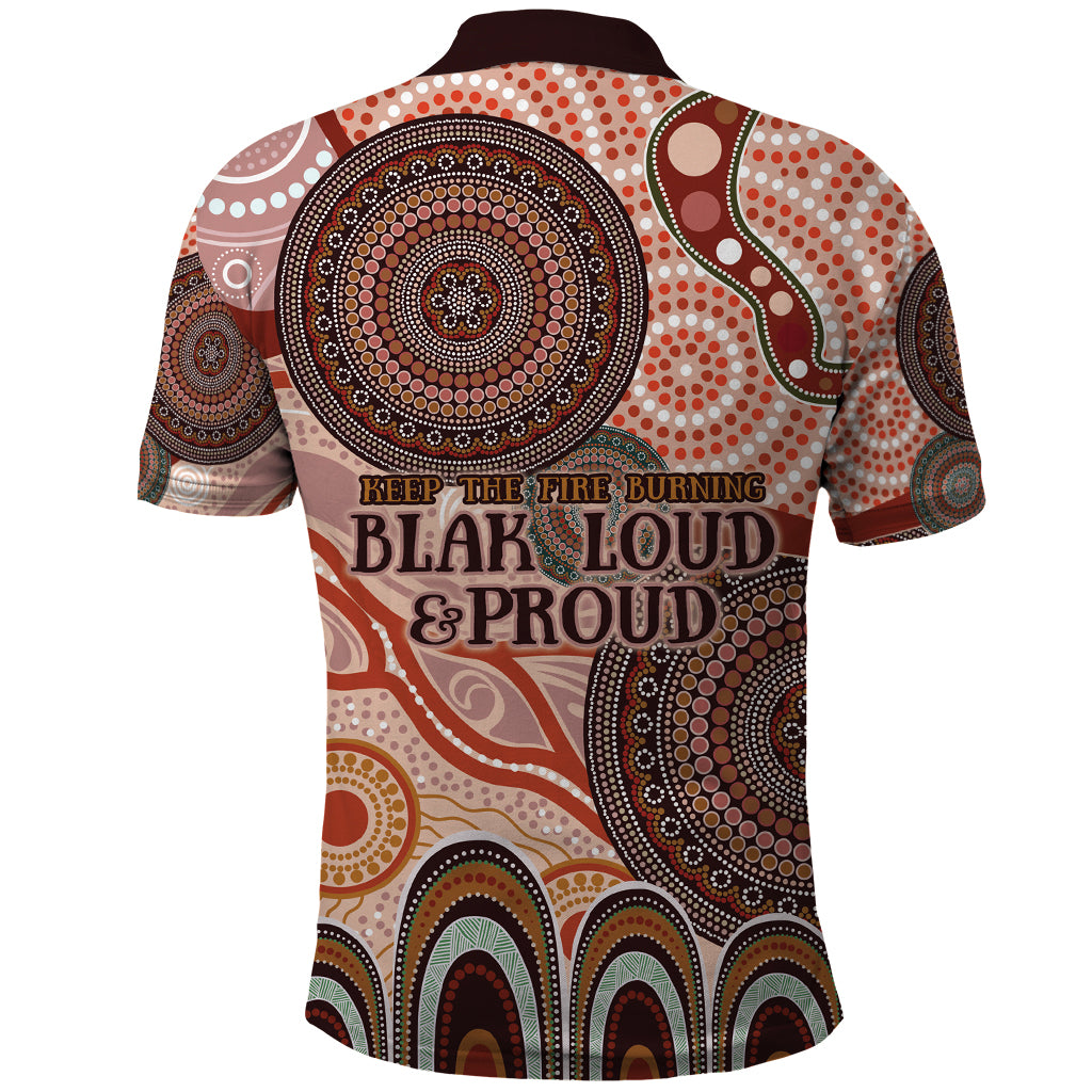 Generational Warriors NAIDOC 2024 Polo Shirt Make a Fire Indigenous Cultural Spirit