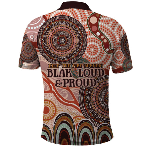 Generational Warriors NAIDOC 2024 Polo Shirt Make a Fire Indigenous Cultural Spirit