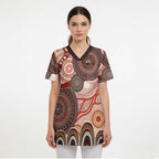 Generational Warriors NAIDOC 2024 Scrub Top Make a Fire Indigenous Cultural Spirit - Aussie Hoodie